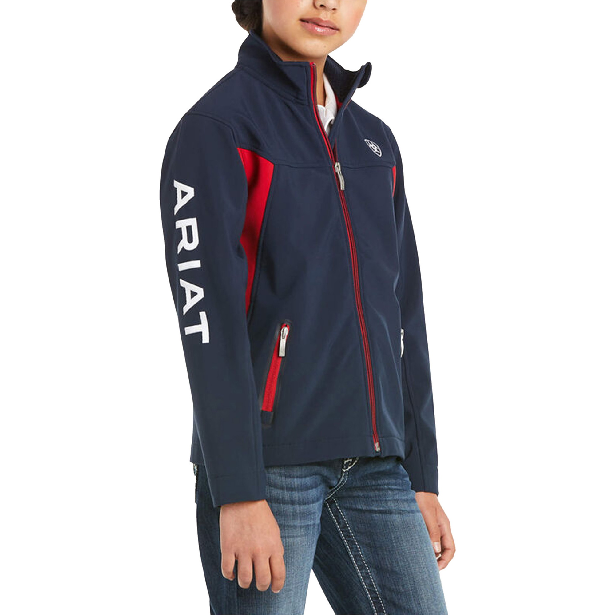 Ariat Kinder Neu Team Softshell Jacke - Navy